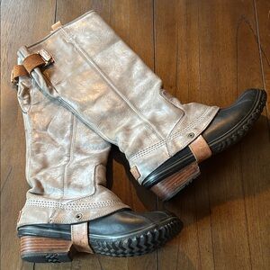 SOREL Slimpack II Riding Tall Waterproof Leather Boots